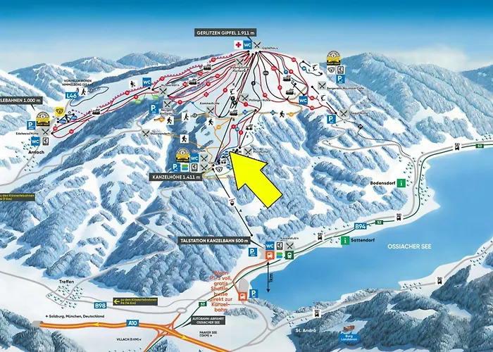 Chalet1500 Gerlitzen - In-ski Out! Apartament *